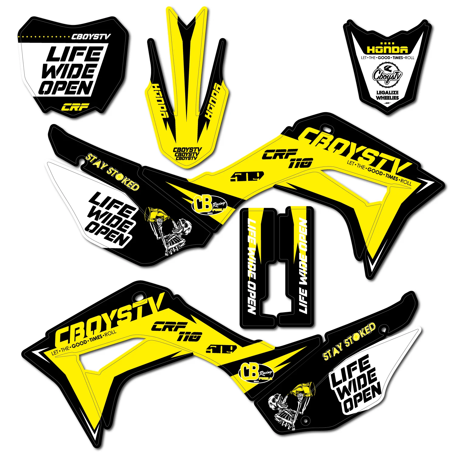 CRF110 CboysTV Pit Bike Wrap - Image 10