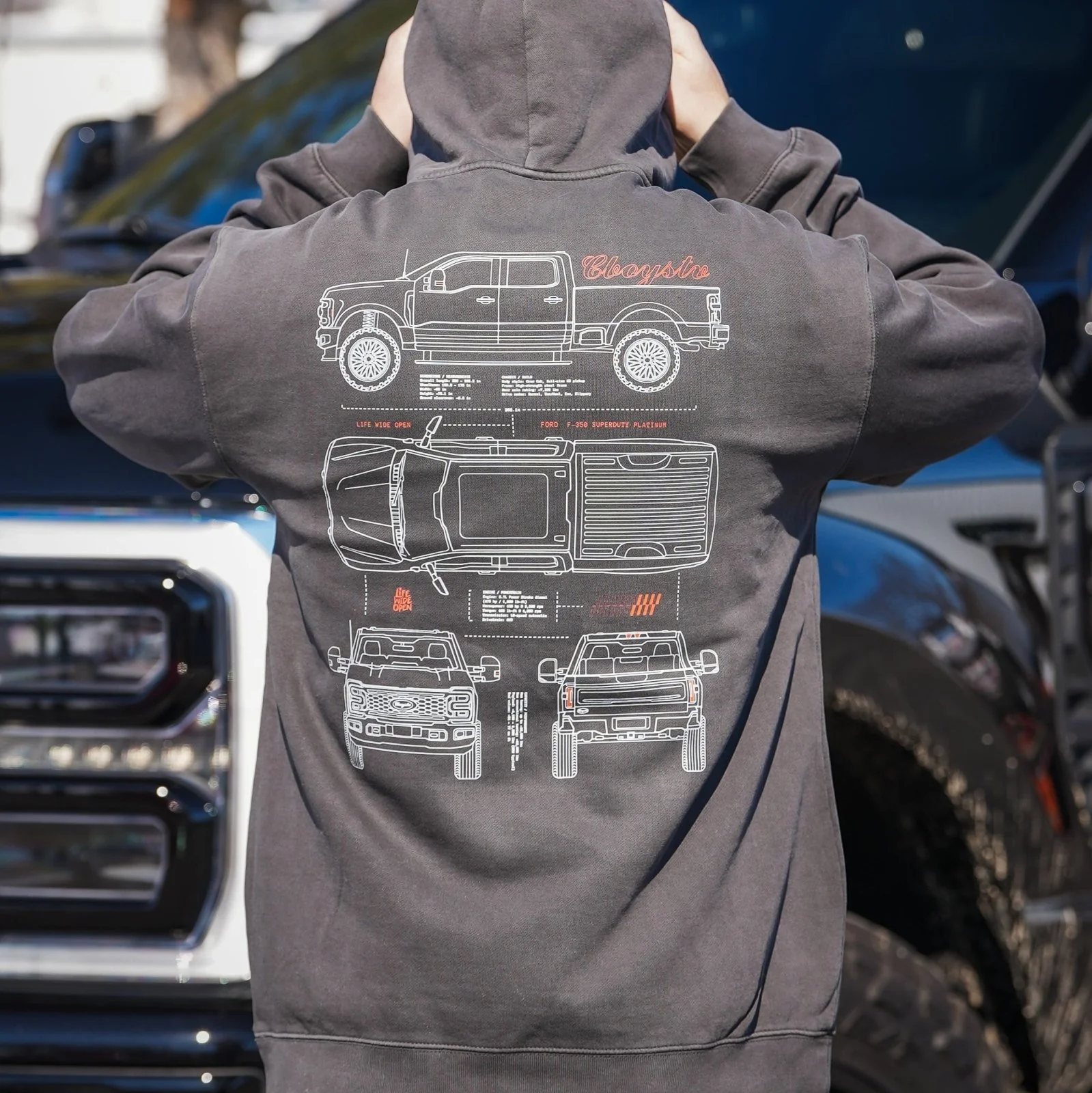 F350 Tech Spec Hoodie - Image 4
