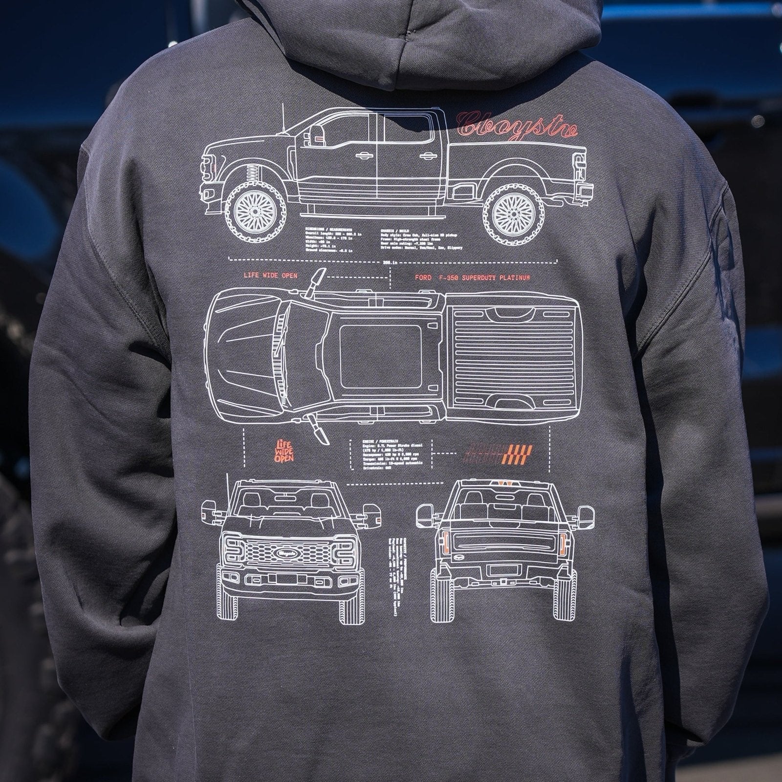 F350 Tech Spec Hoodie - Image 6