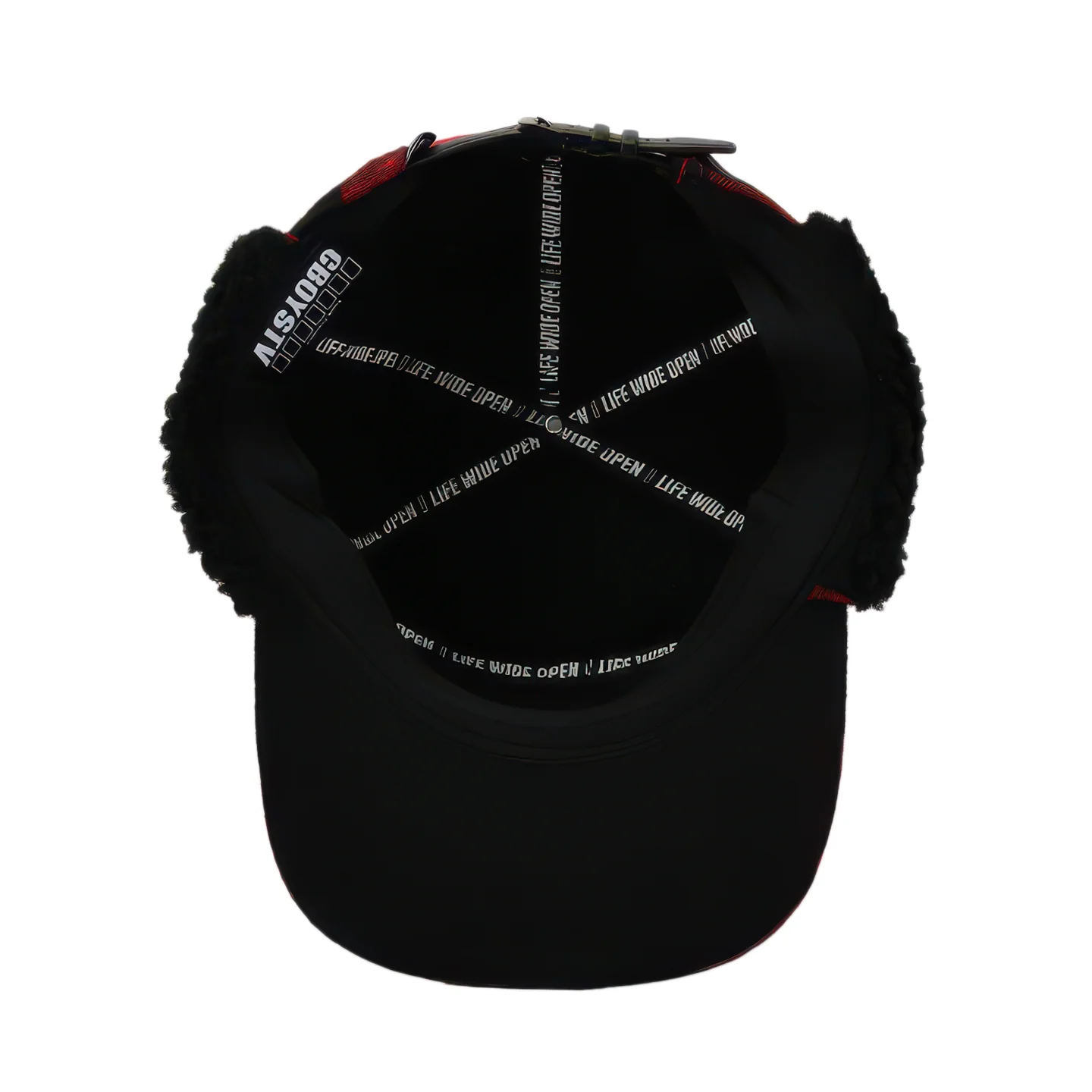 Flannel Insulated Flat Brim Flap Hat - Image 5