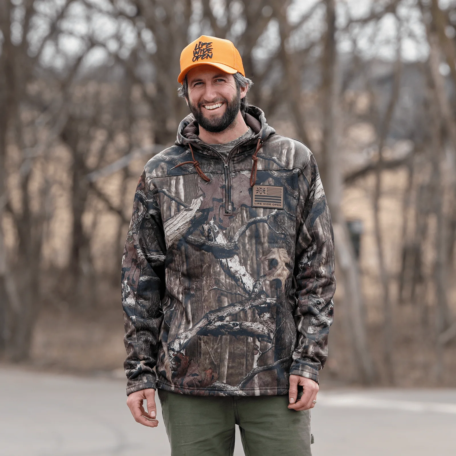Freedom Outdoors Camo Quarter Zip Hoodie - Image 2