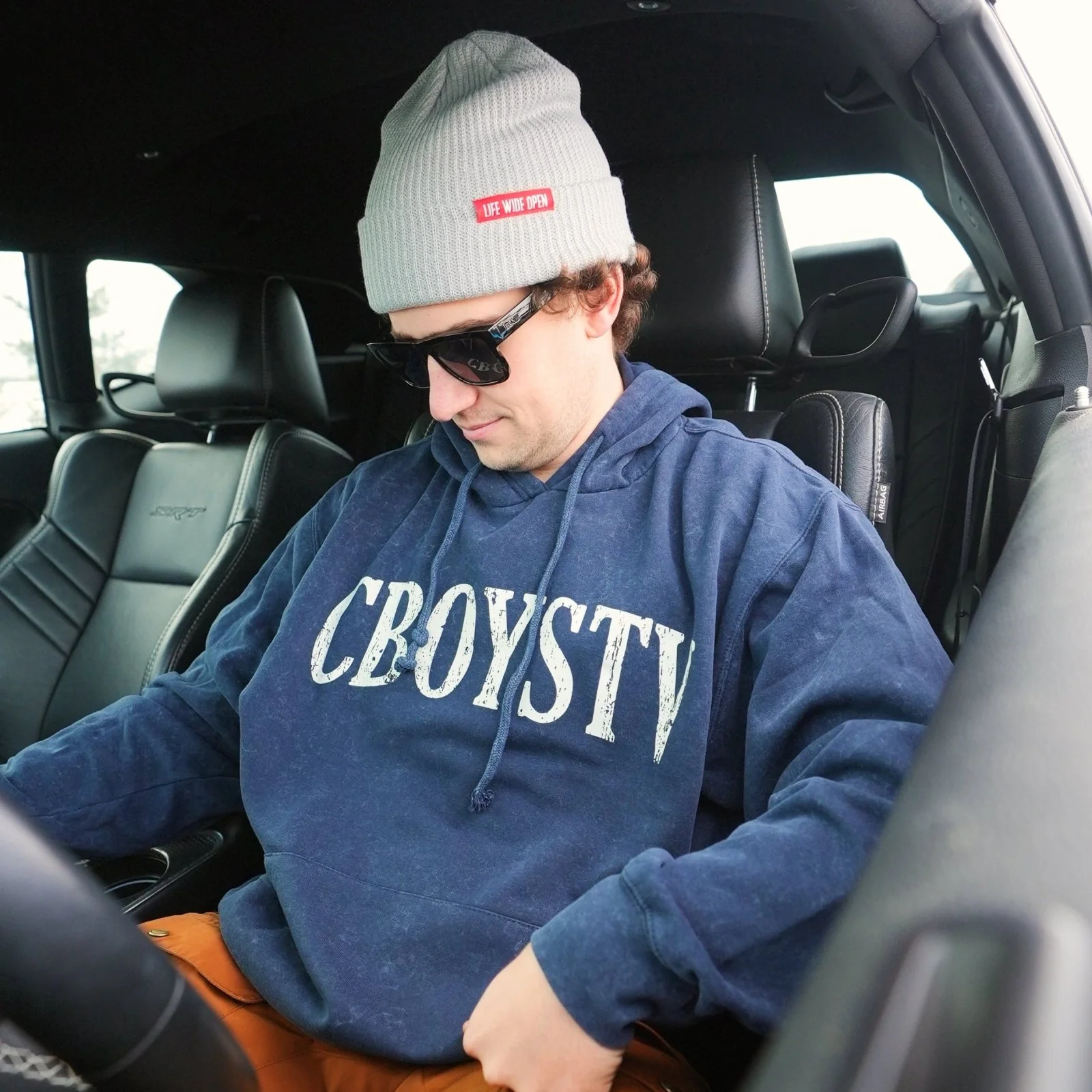 Gray Ribbed Void Beanie - Image 6