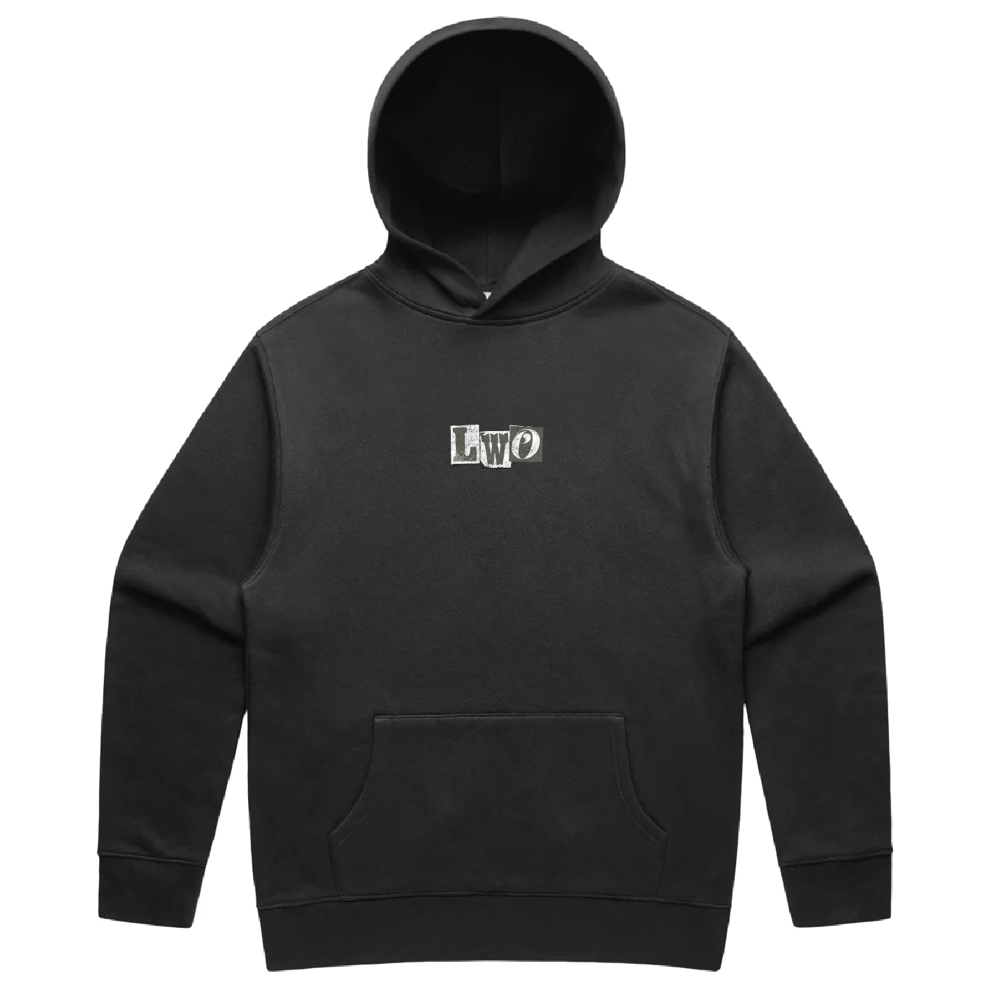 Greyscale Ransom Note Hoodie - Image 2