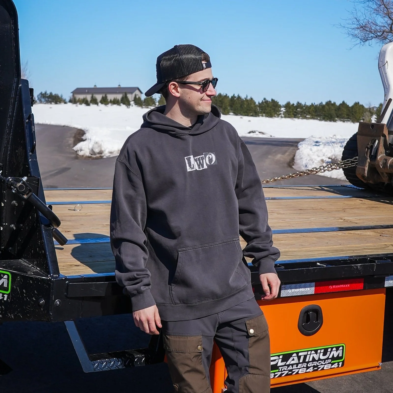 Greyscale Ransom Note Hoodie - Image 3