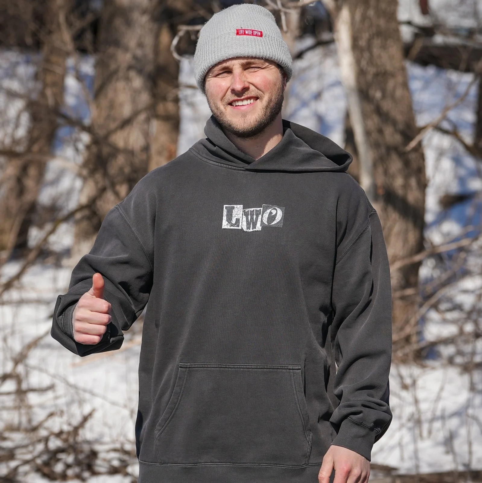 Greyscale Ransom Note Hoodie - Image 5