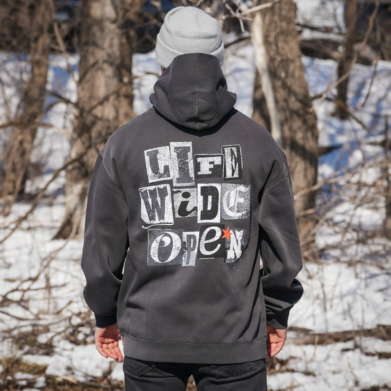Greyscale Ransom Note Hoodie - Image 7