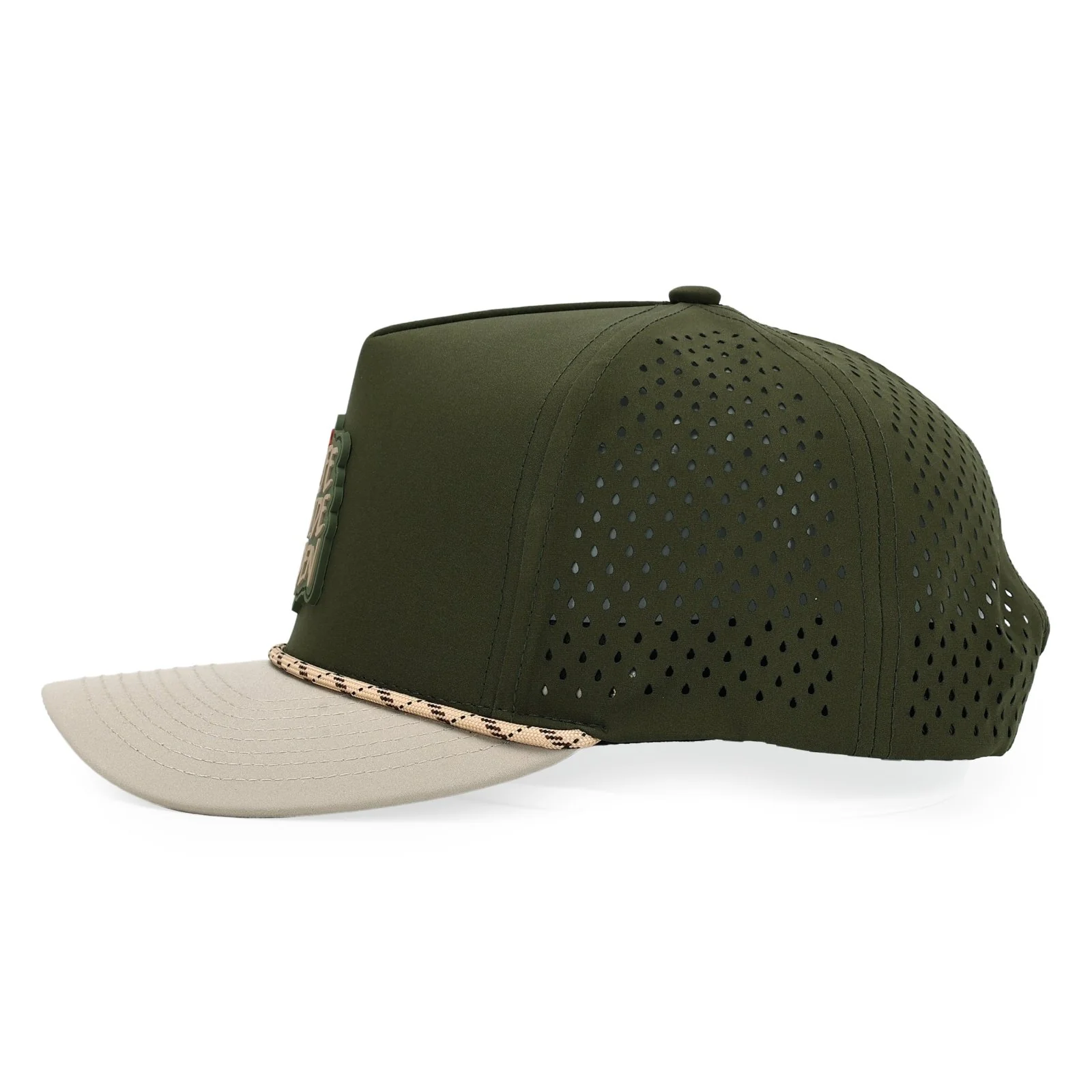 Khaki and Green Rope Performance Snapback - Image 6