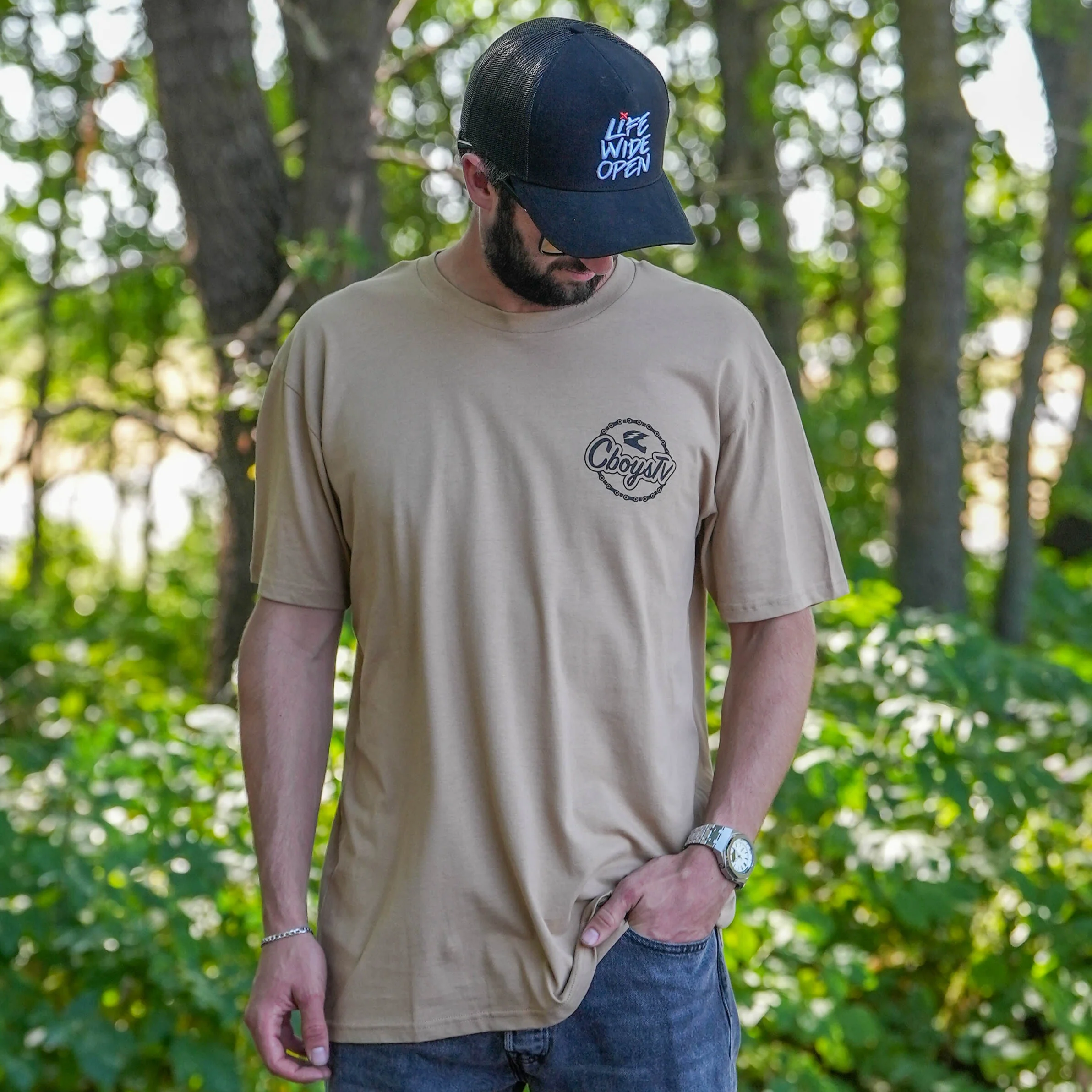 Khaki Chain Gang Tee - Image 3