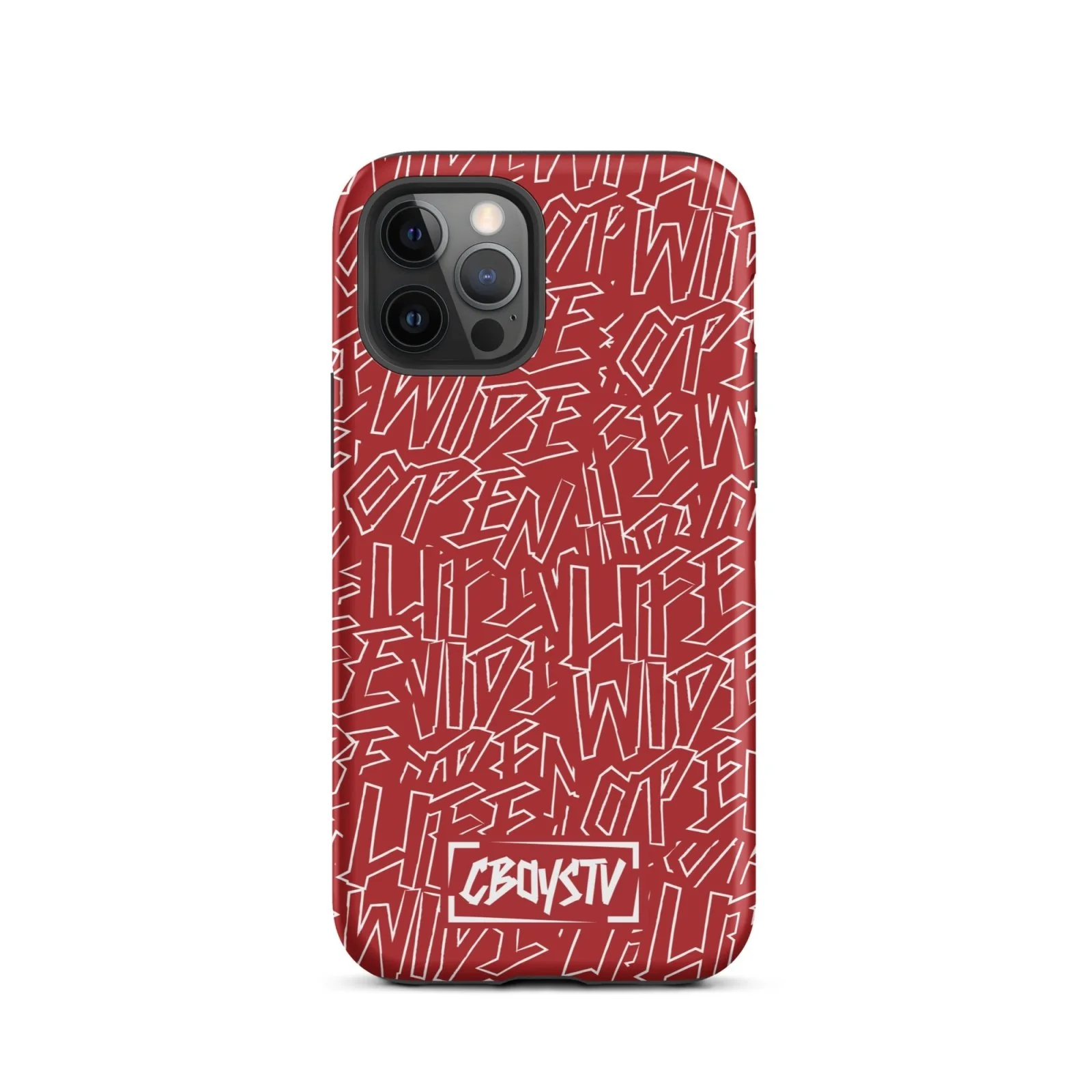 Red Skatterbrain Tough Case for iPhone® - Image 12