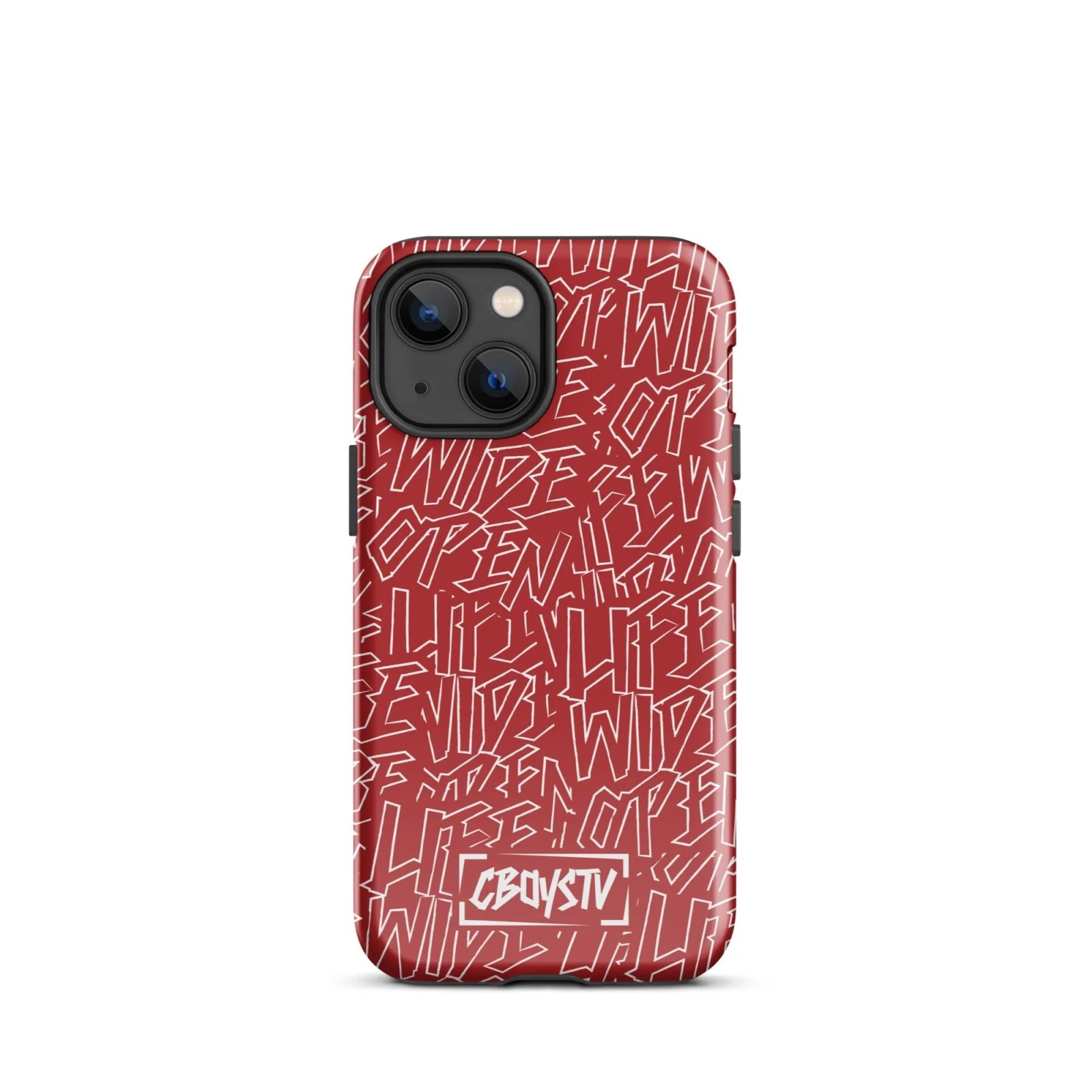 Red Skatterbrain Tough Case for iPhone® - Image 15