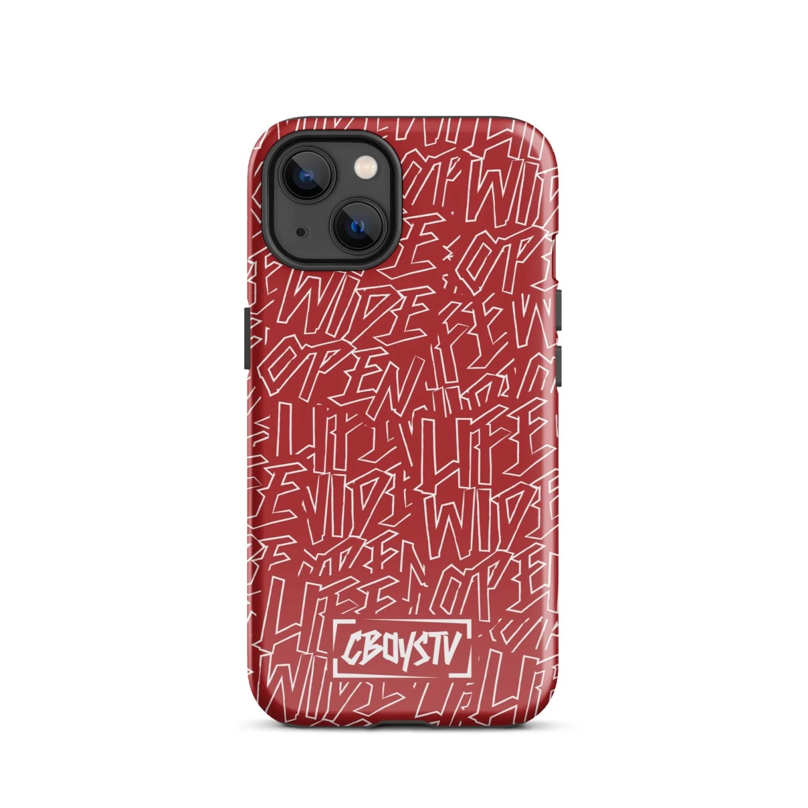 Red Skatterbrain Tough Case for iPhone® - Image 17
