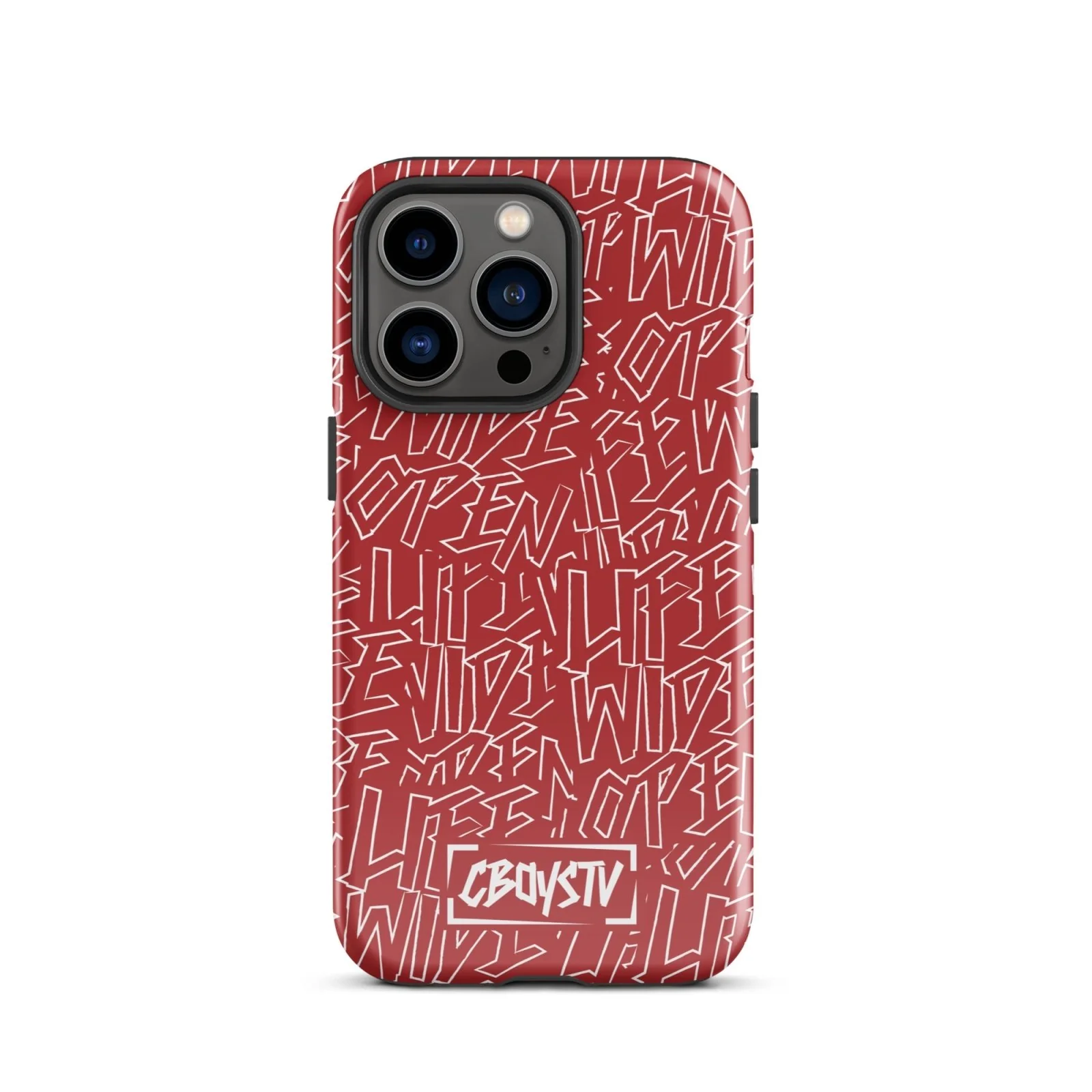 Red Skatterbrain Tough Case for iPhone® - Image 19