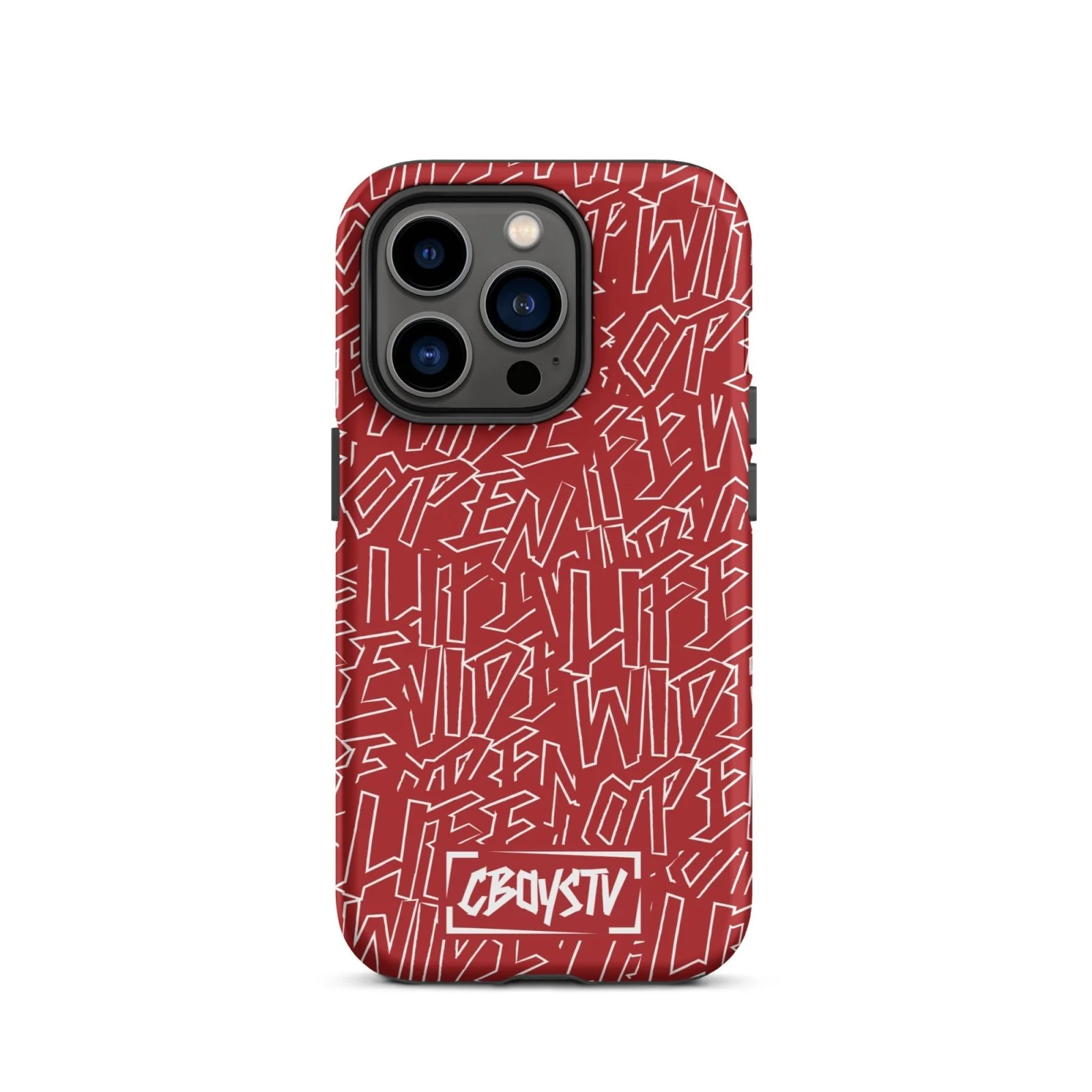 Red Skatterbrain Tough Case for iPhone® - Image 28