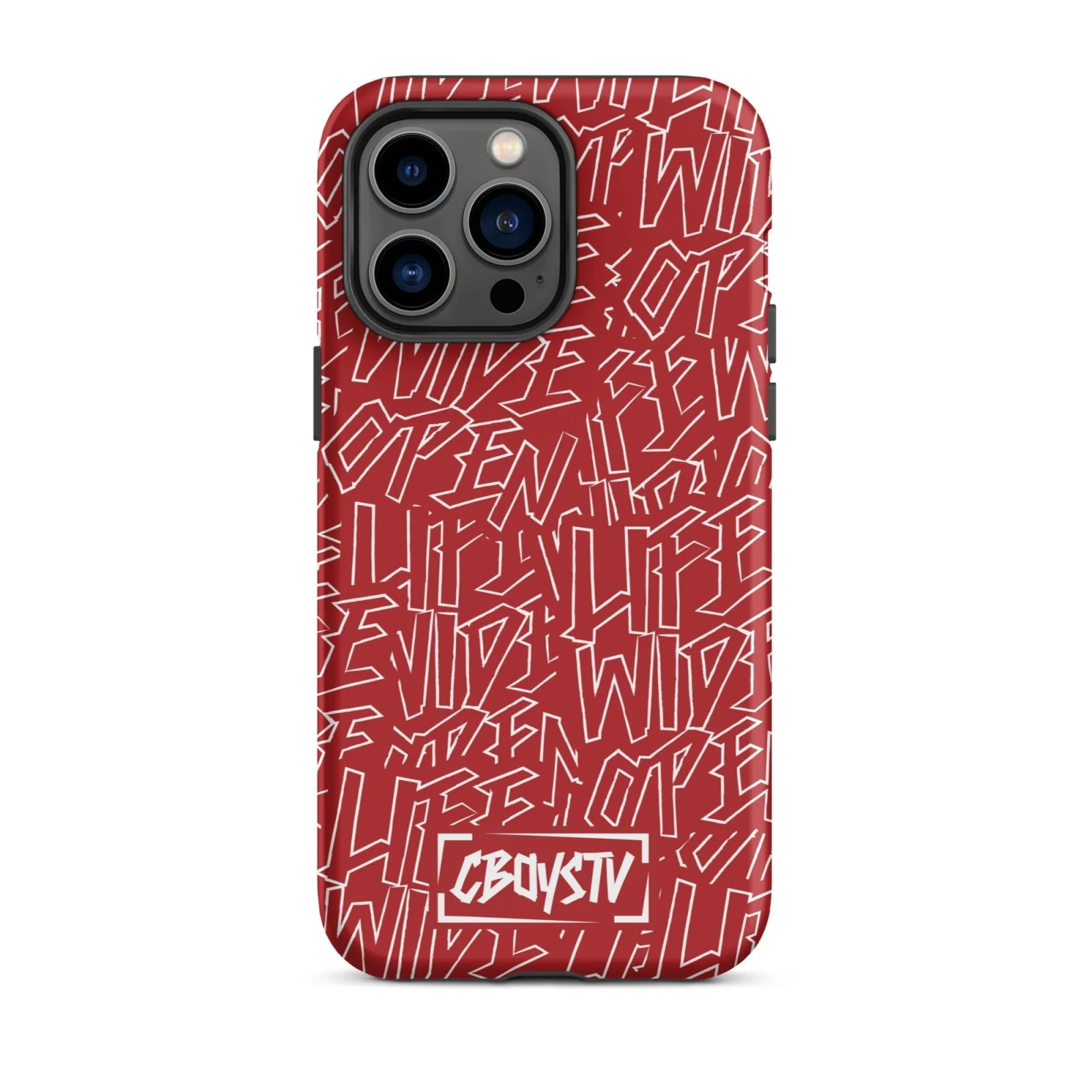 Red Skatterbrain Tough Case for iPhone® - Image 30