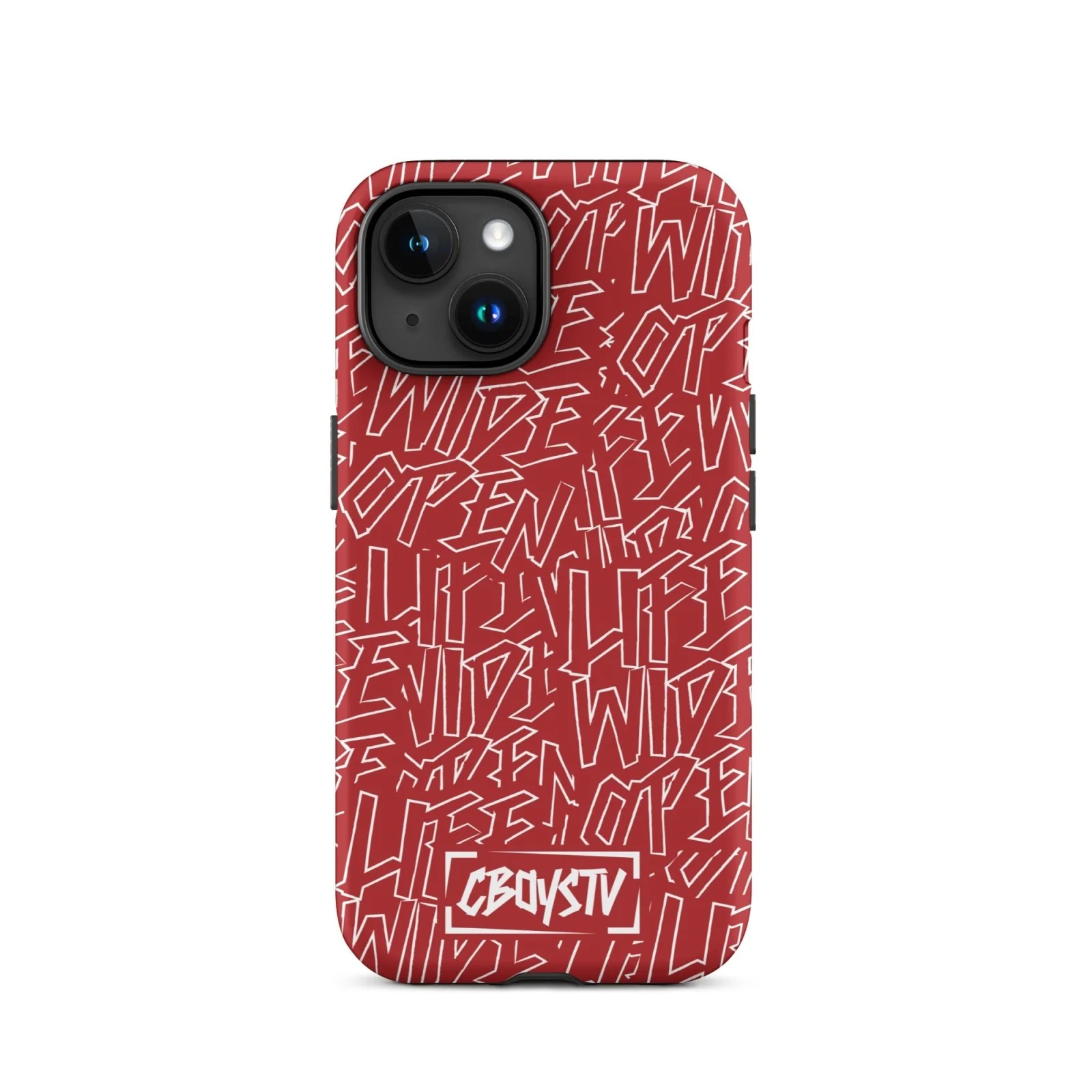 Red Skatterbrain Tough Case for iPhone® - Image 32