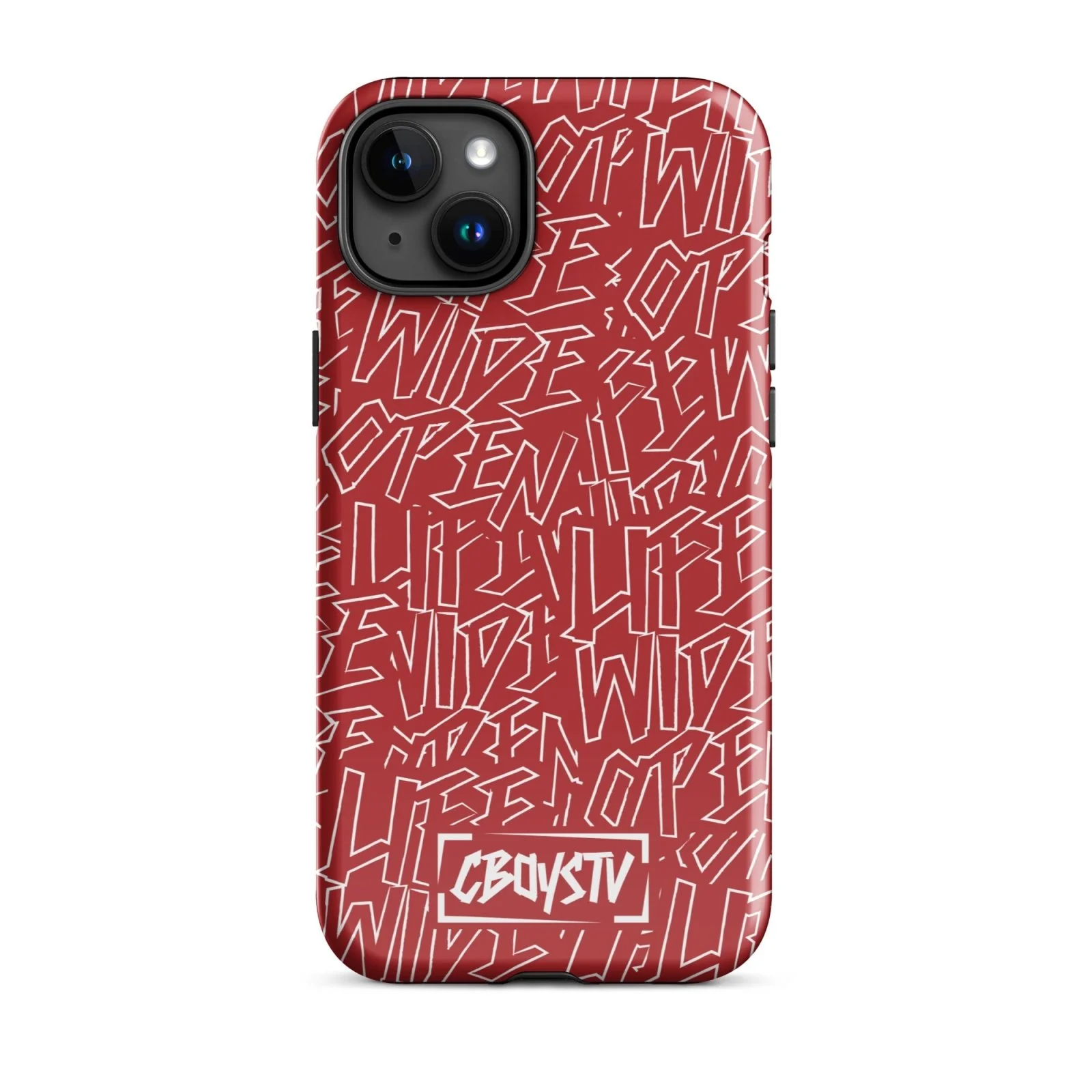 Red Skatterbrain Tough Case for iPhone® - Image 33