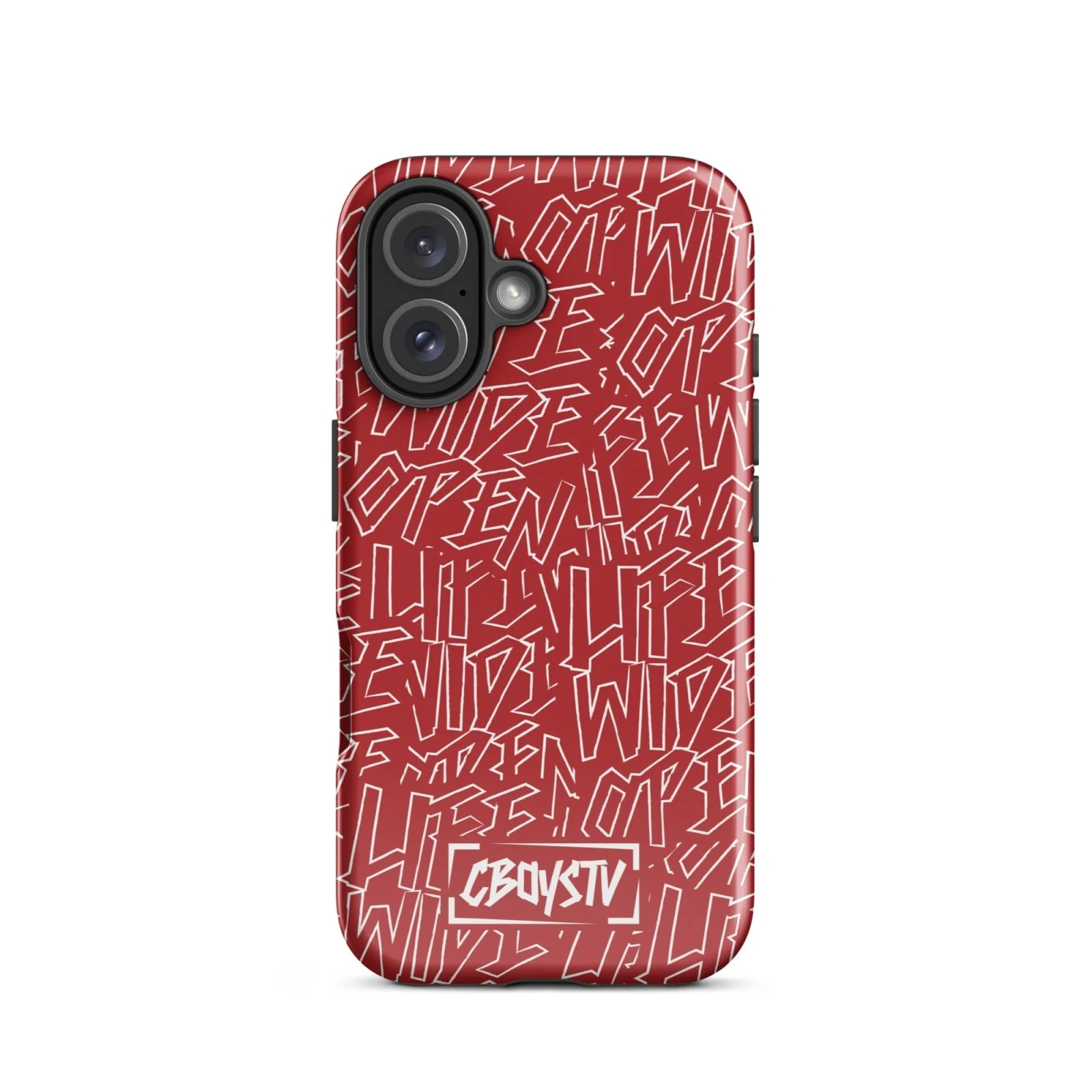 Red Skatterbrain Tough Case for iPhone® - Image 39