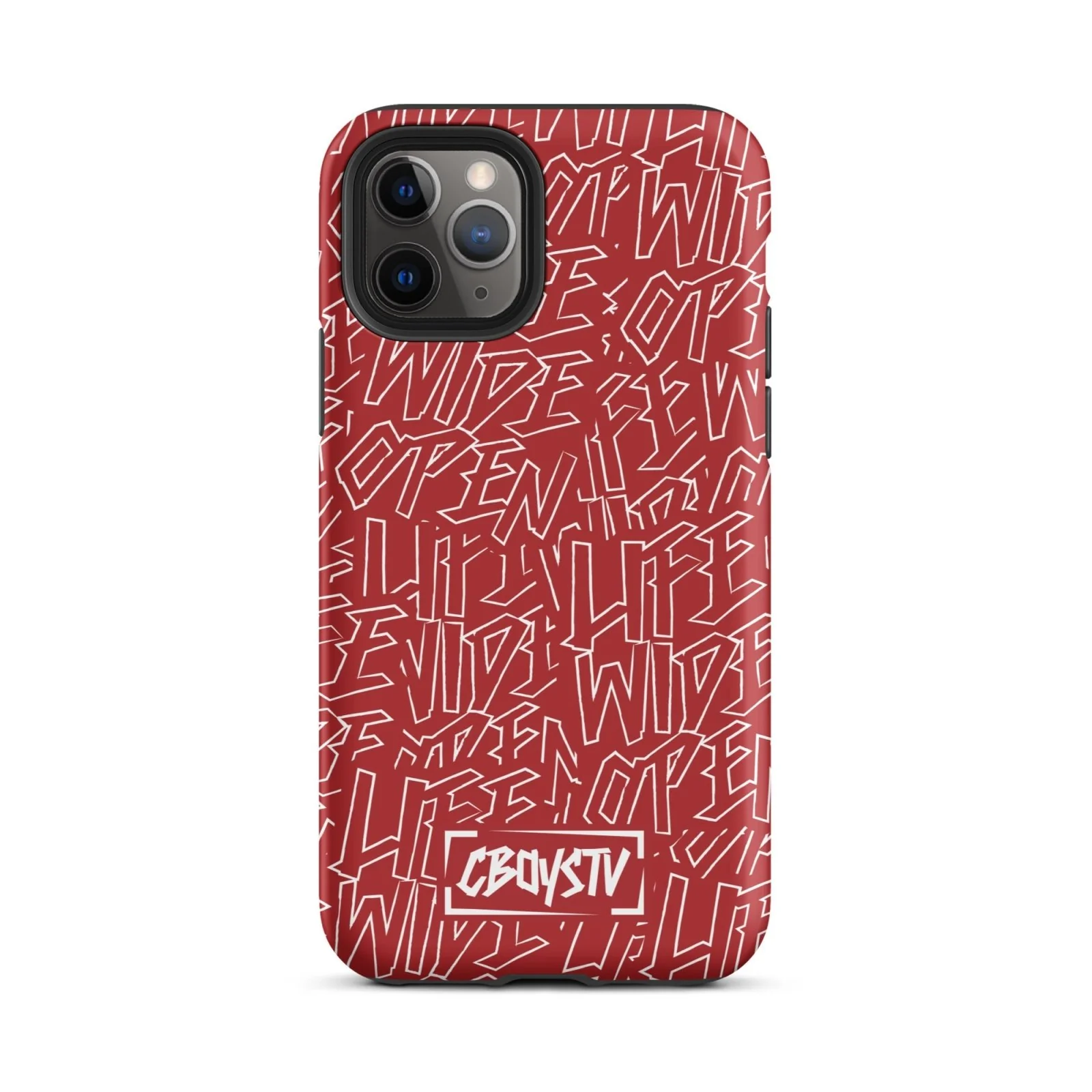 Red Skatterbrain Tough Case for iPhone® - Image 4