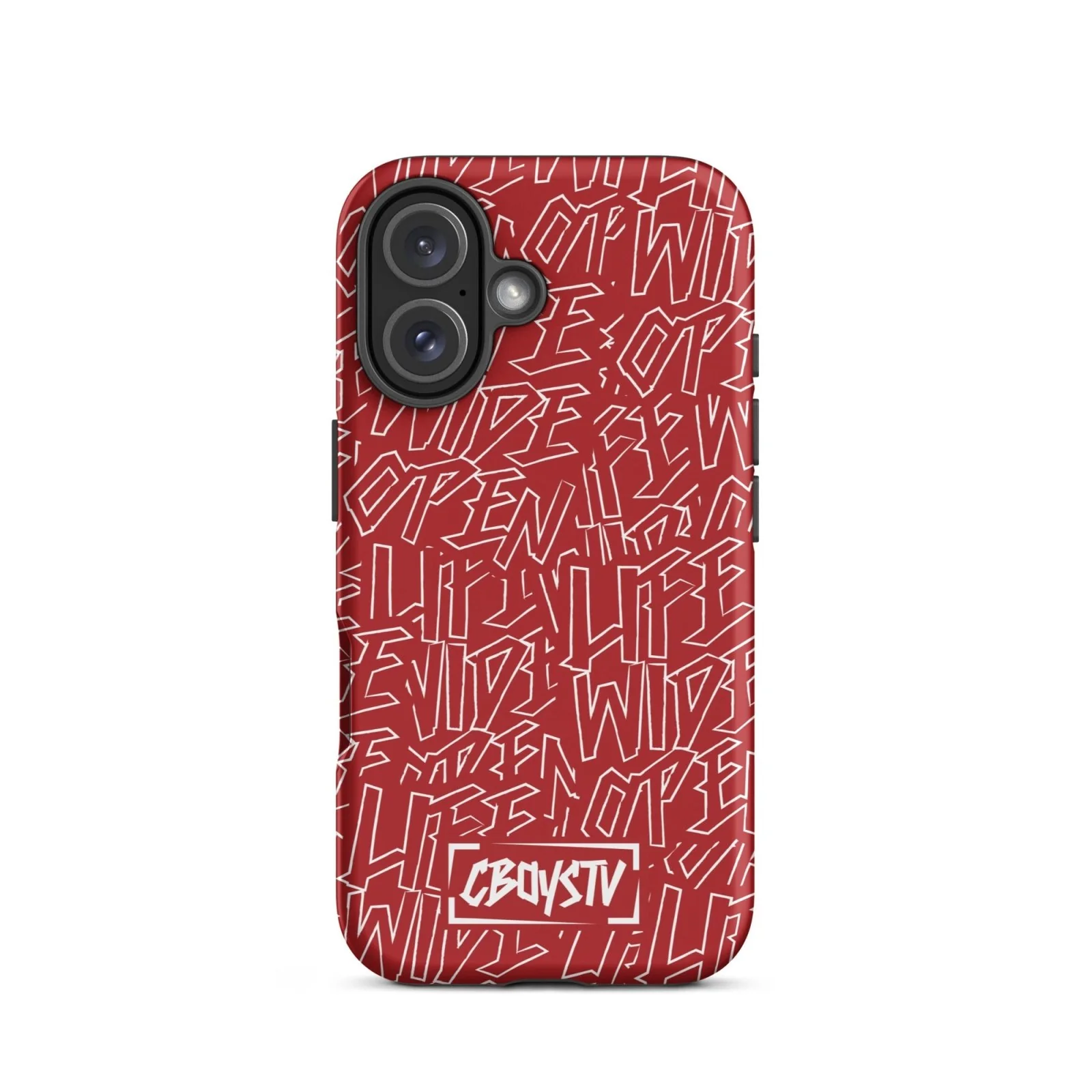 Red Skatterbrain Tough Case for iPhone® - Image 40