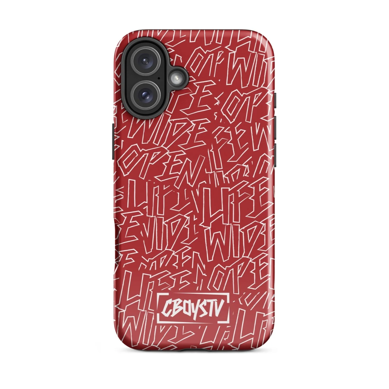 Red Skatterbrain Tough Case for iPhone® - Image 41