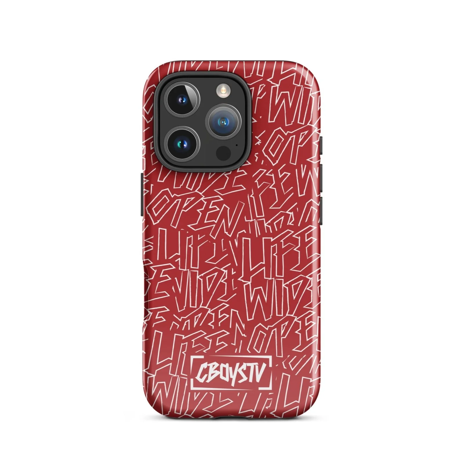 Red Skatterbrain Tough Case for iPhone® - Image 43