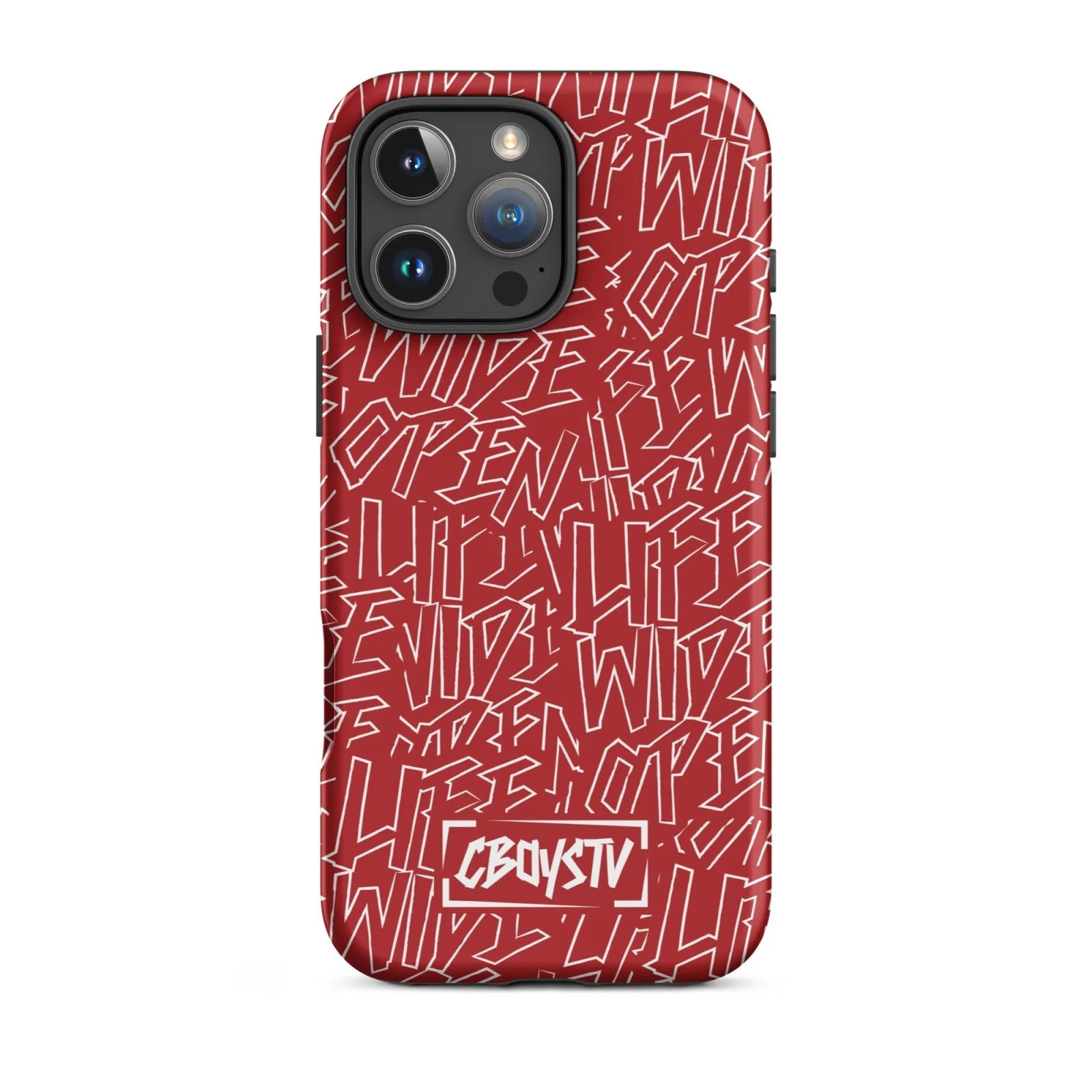 Red Skatterbrain Tough Case for iPhone® - Image 46