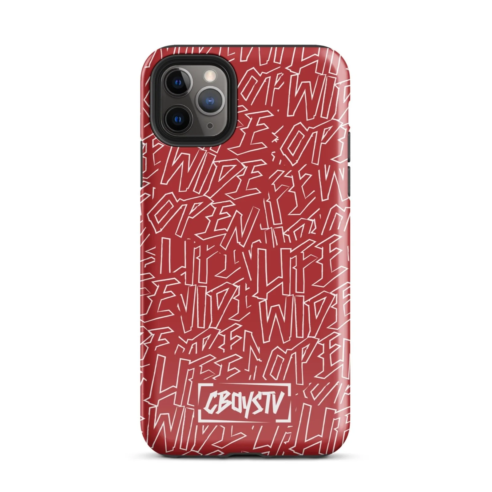 Red Skatterbrain Tough Case for iPhone® - Image 5