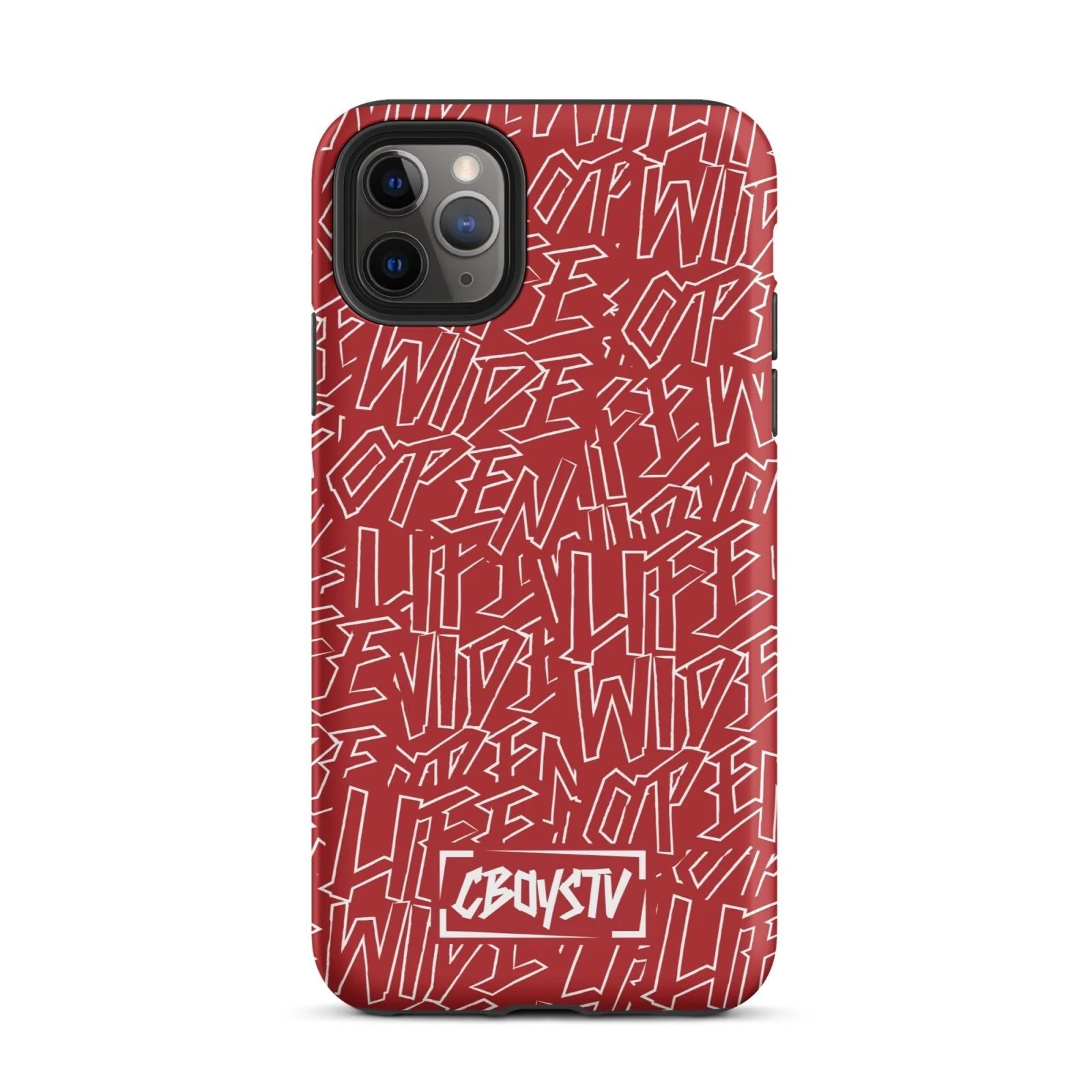 Red Skatterbrain Tough Case for iPhone® - Image 6