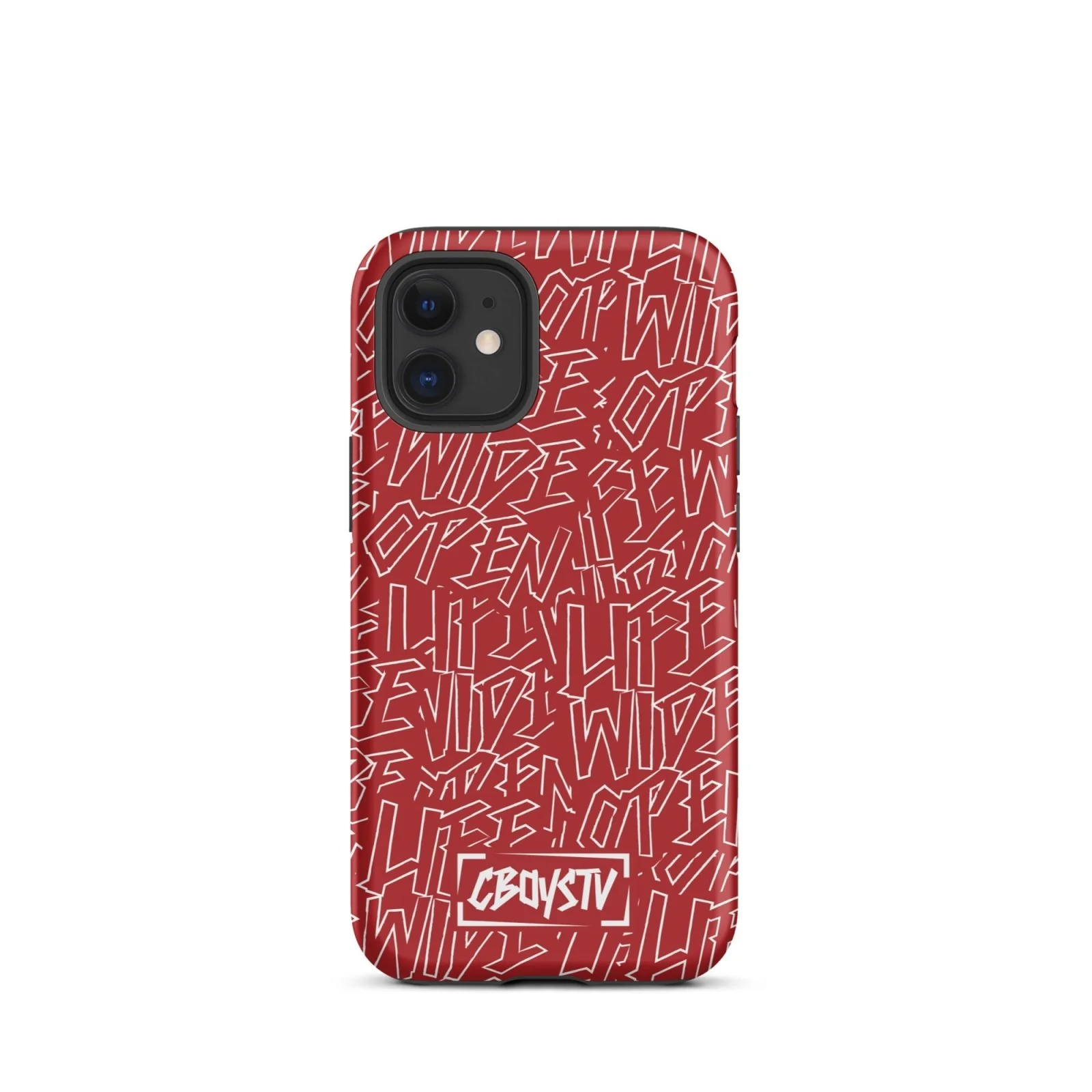 Red Skatterbrain Tough Case for iPhone® - Image 8