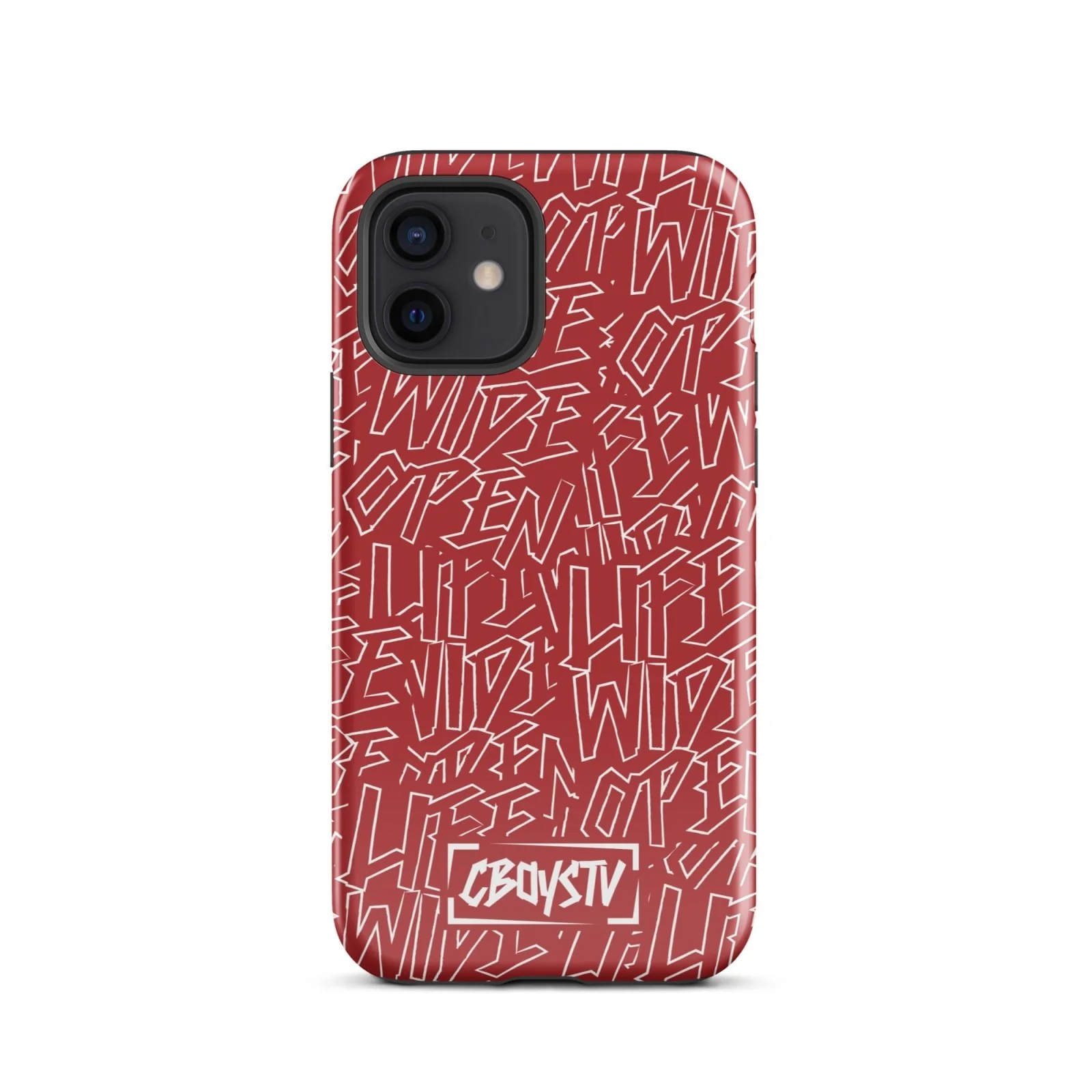 Red Skatterbrain Tough Case for iPhone® - Image 9