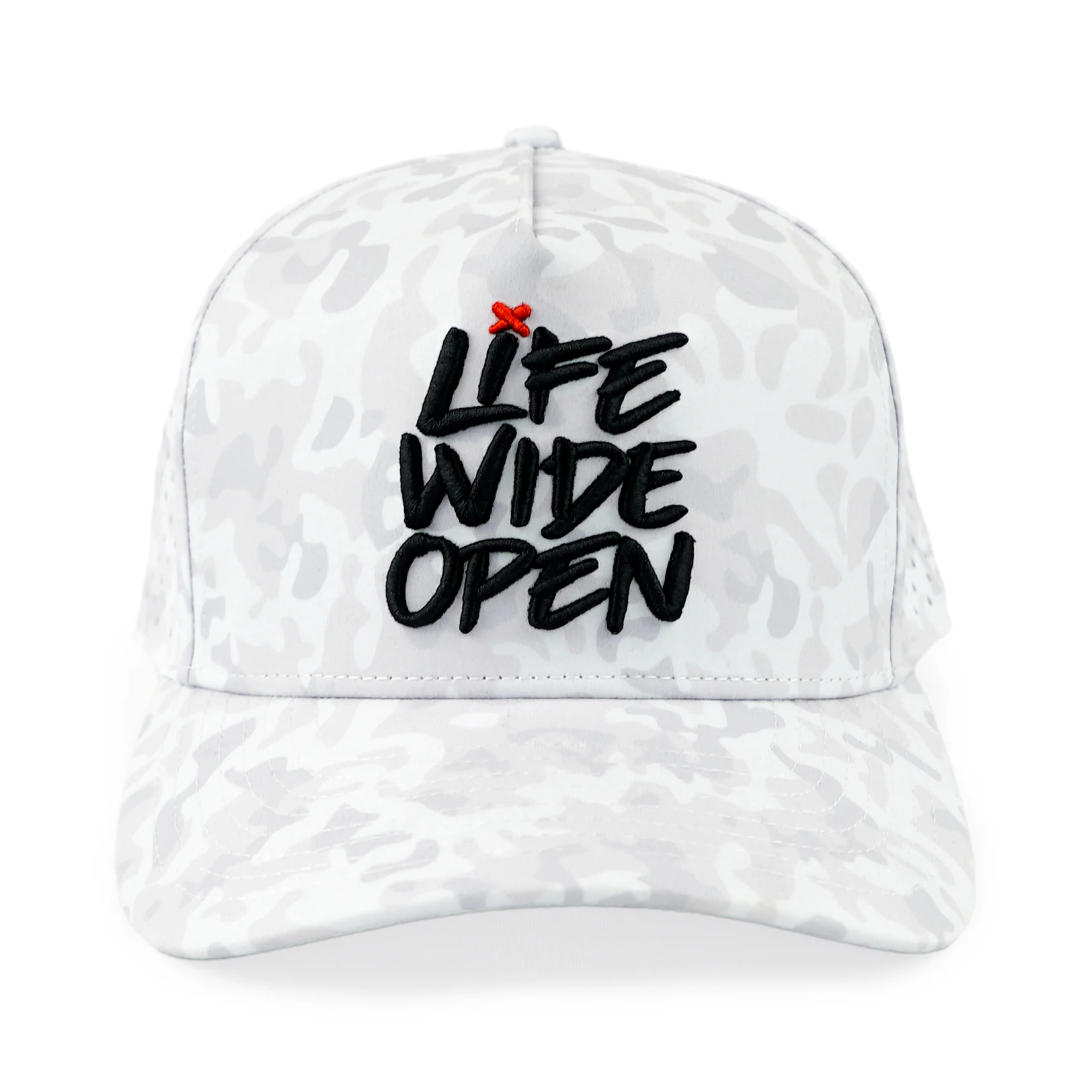 White Camo Curved Brim Snapback - Image 3