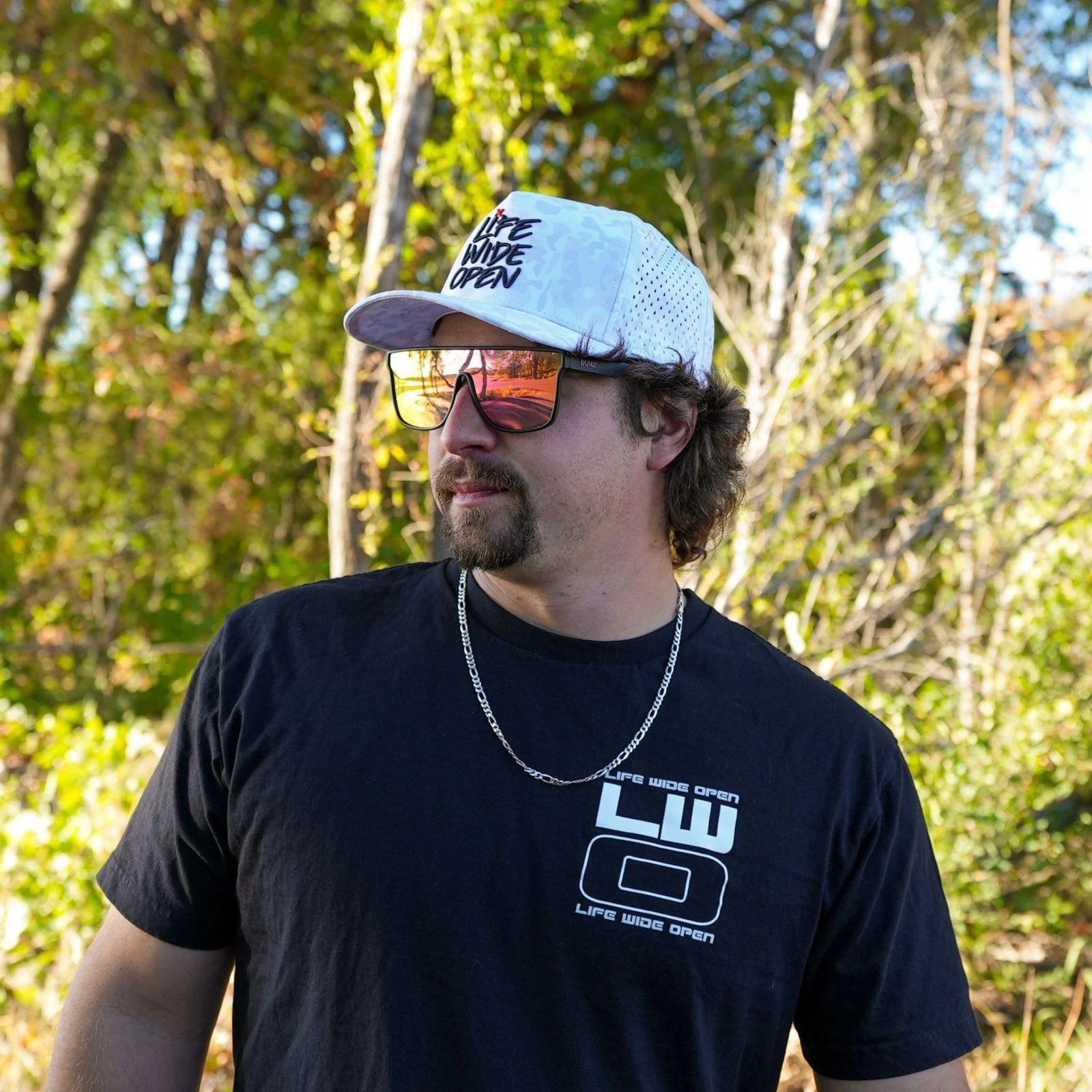 White Camo Curved Brim Snapback - Image 5