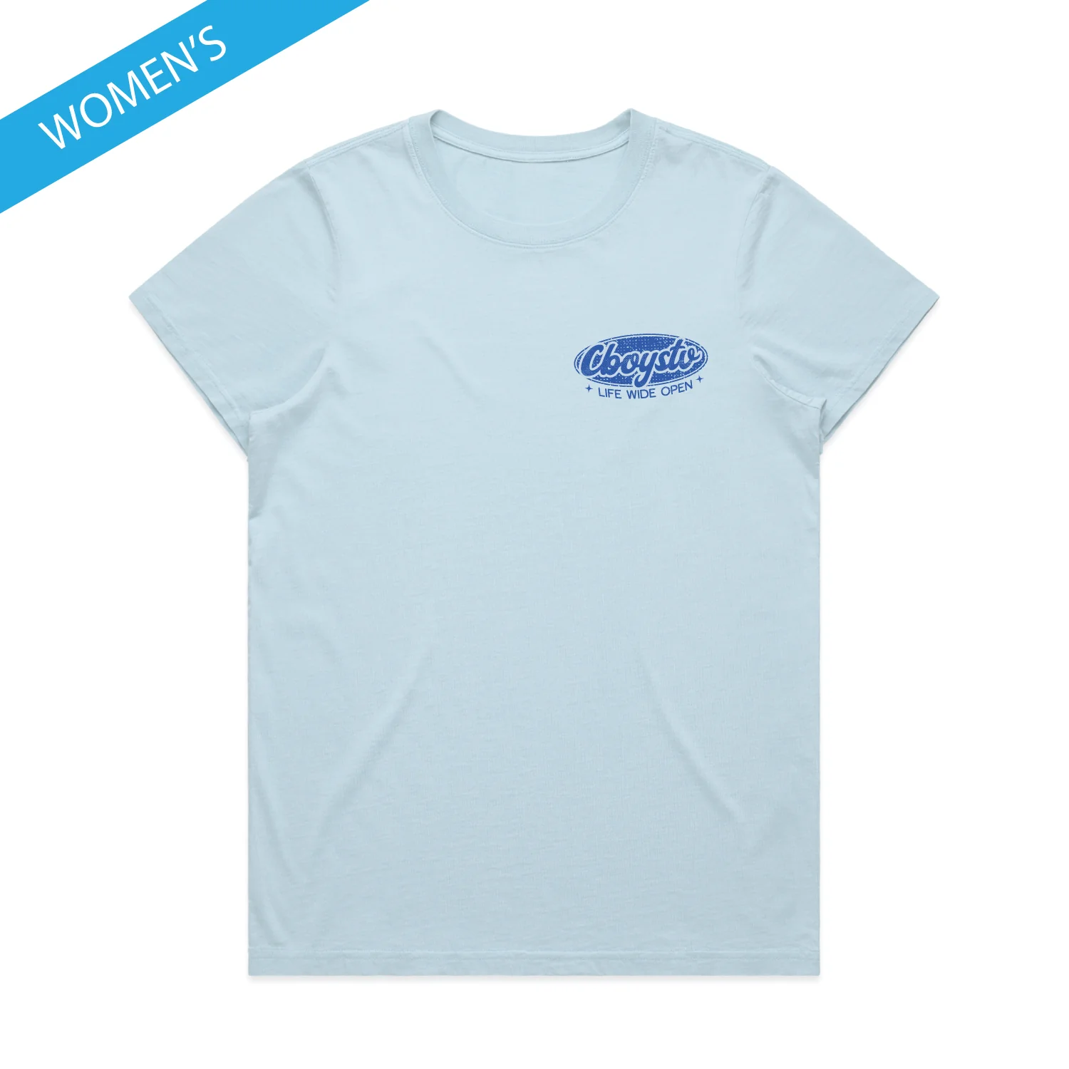 Women's Powder Blue Tee - Image 3